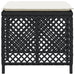 Tuinkrukken 4 st met kussens 41x41x36 cm poly rattan zwart