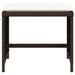 Tuinkrukken 4 st met kussens 41x41x36 cm poly rattan bruin