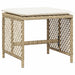 Tuinkrukken 4 st met kussens 41x41x36 cm poly rattan beige