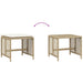Tuinkrukken 4 st met kussens 41x41x36 cm poly rattan beige