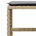 Tuinkrukken 4 st kussens 41x41x36 cm poly rattan gemengd beige