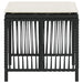 Tuinkrukken 4 st met kussens 41x41x36 cm poly rattan zwart
