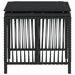 Tuinkrukken 4 st met kussens 41x41x36 cm poly rattan zwart