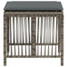 Tuinkrukken 4 st met kussens 41x41x36 cm poly rattan grijs