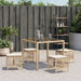 Tuinkrukken 4 st met kussens 41x41x36 cm poly rattan beige