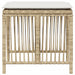 Tuinkrukken 4 st met kussens 41x41x36 cm poly rattan beige