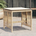 Tuinkrukken 4 st met kussens 41x41x36 cm poly rattan beige