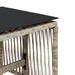 Tuinkrukken 4 st met kussens 41x41x36 cm poly rattan lichtgrijs