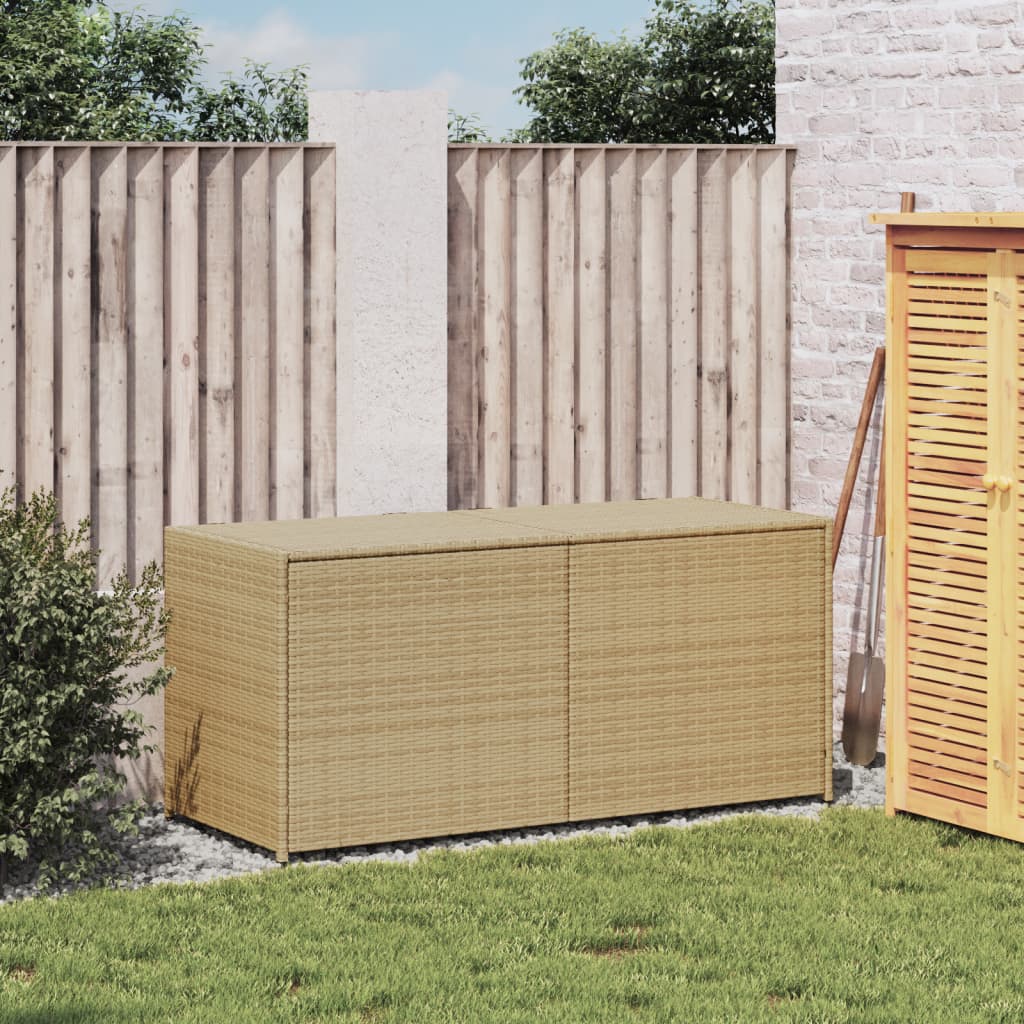 Tuinbox 283 L poly rattan gemengd beige