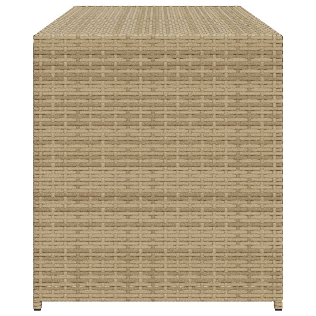 Tuinbox 283 L poly rattan gemengd beige