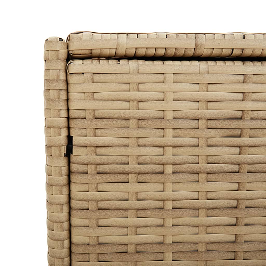 Tuinbox 283 L poly rattan gemengd beige
