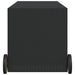 Tuinbox met wielen 283 L poly rattan zwart