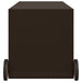 Tuinbox met wielen 283 L poly rattan bruin
