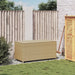Tuinbox met wielen 190 L poly rattan gemengd beige