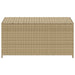 Tuinbox met wielen 190 L poly rattan gemengd beige