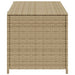 Tuinbox met wielen 190 L poly rattan gemengd beige