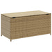 Tuinbox met wielen 190 L poly rattan gemengd beige