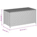 Tuinbox met wielen 190 L poly rattan gemengd beige