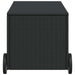 Tuinbox met wielen 190 L poly rattan zwart