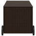 Tuinbox met wielen 190 L poly rattan bruin