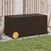 Tuinbox met wielen 190 L poly rattan bruin