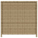 Tuinbox met wielen 469 L poly rattan gemengd beige