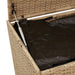Tuinbox met wielen 469 L poly rattan gemengd beige