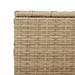 Tuinbox met wielen 469 L poly rattan gemengd beige