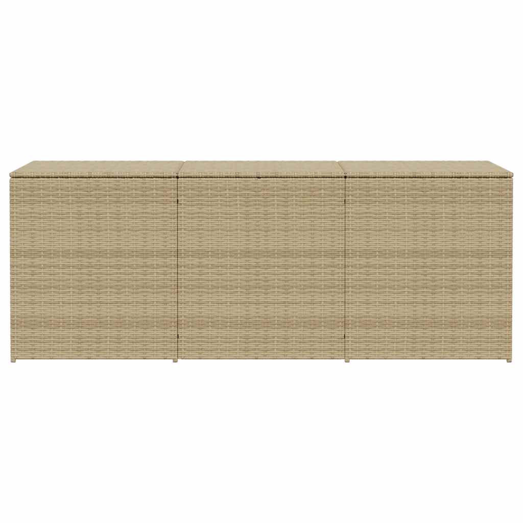 Tuinbox 984 L poly rattan gemengd beige