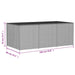 Tuinbox 984 L poly rattan gemengd beige