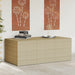 Tuinbox 984 L poly rattan gemengd beige
