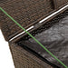 Tuinbox 291 L poly rattan bruin