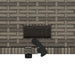 Tuinbank 2-zits met kussens poly rattan grijs