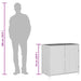 Tuinkast 83x45x76 cm poly rattan bruin