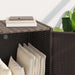 Tuinkast 83x45x76 cm poly rattan bruin