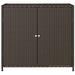 Tuinkast 83x45x76 cm poly rattan bruin