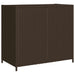 Tuinkast 83x45x76 cm poly rattan bruin