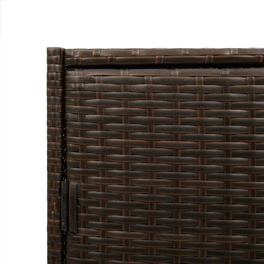 Tuinkast 83x45x76 cm poly rattan bruin