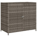 Tuinkast 83x45x76 cm poly rattan grijs