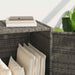 Tuinkast 83x45x76 cm poly rattan grijs