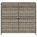 Tuinkast 83x45x76 cm poly rattan grijs