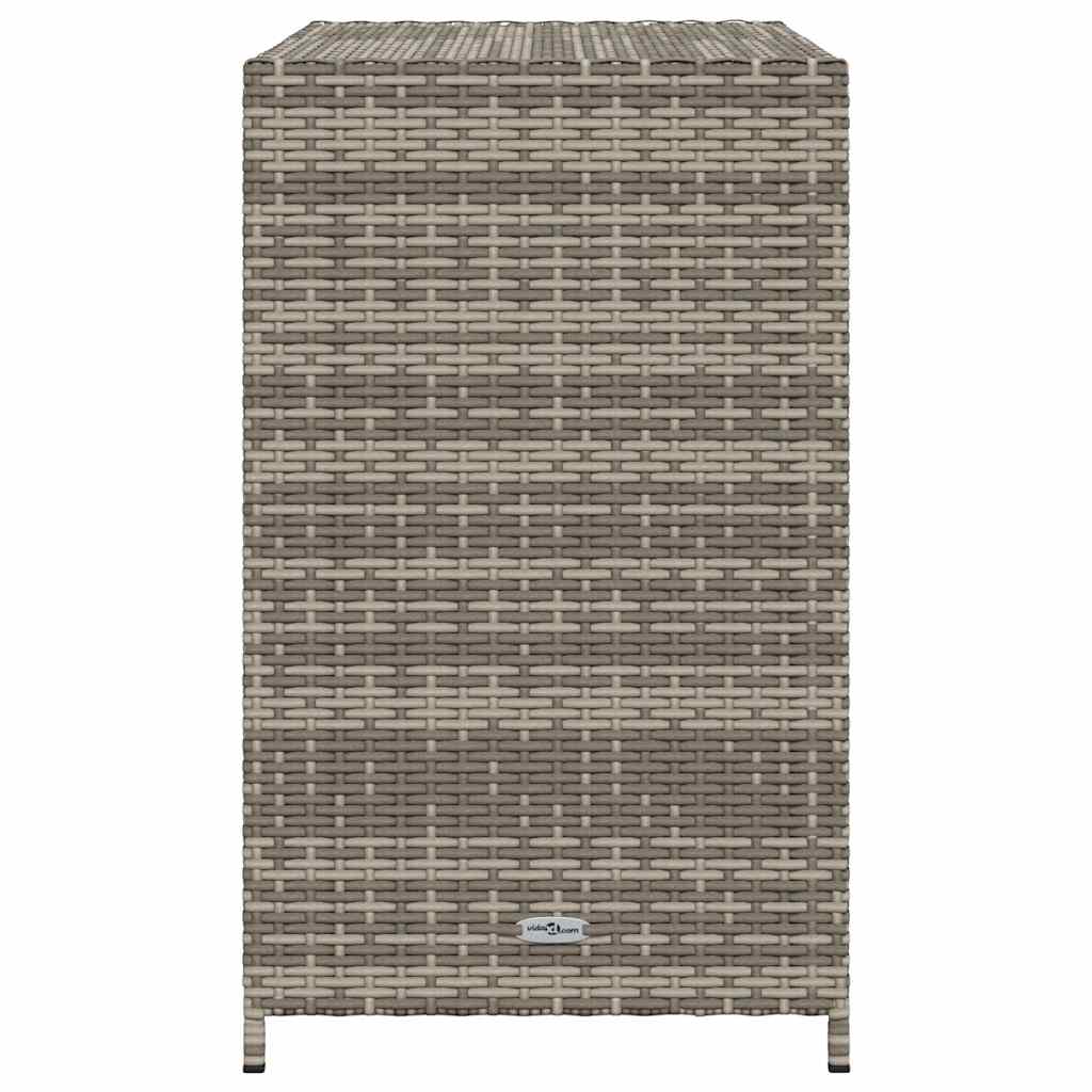 Tuinkast 83x45x76 cm poly rattan grijs