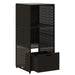 Tuinkast 50x55x115 cm poly rattan zwart