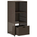 Tuinkast 50x55x115 cm poly rattan bruin