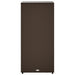 Tuinkast 50x55x115 cm poly rattan bruin