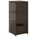 Tuinkast 50x55x115 cm poly rattan bruin