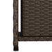 Tuinkast 50x55x115 cm poly rattan bruin