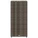 Tuinkast 50x55x115 cm poly rattan grijs