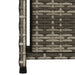 Tuinkast 50x55x115 cm poly rattan grijs