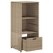 Tuinkast 50x55x115 cm poly rattan beige